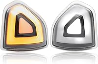 Vista 9 de Luz LED de espejo de remolque compatible con RAM 1500 2021-2023/RAM 2500 3500 2019-2022, luz de señal de giro ámbar, lámpara de posición blanca