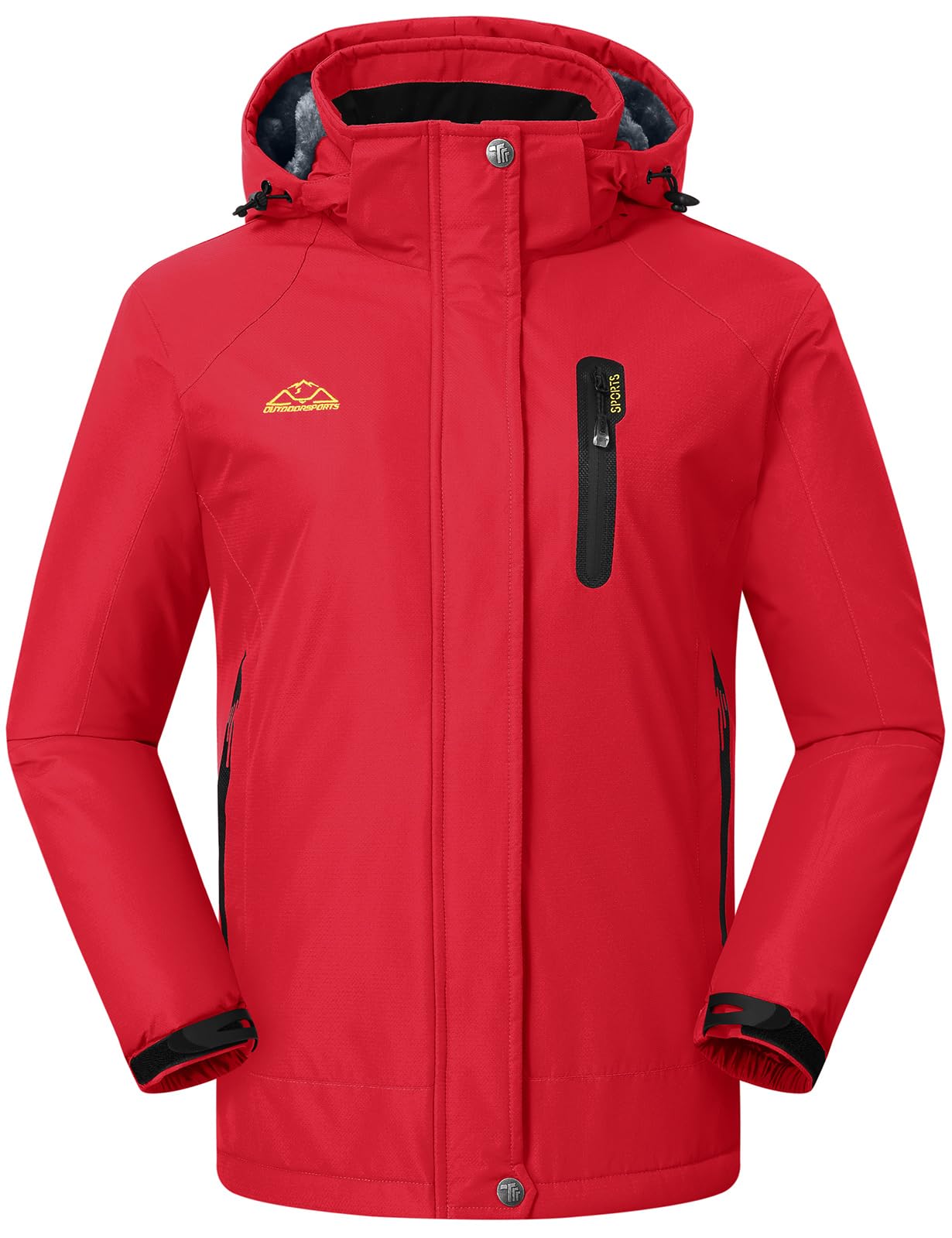 YSENTO Veste d'hiver imperméable pour femme - Veste softshell - Doublure chaude - Coupe-vent - Veste de snowboard d'extérieur