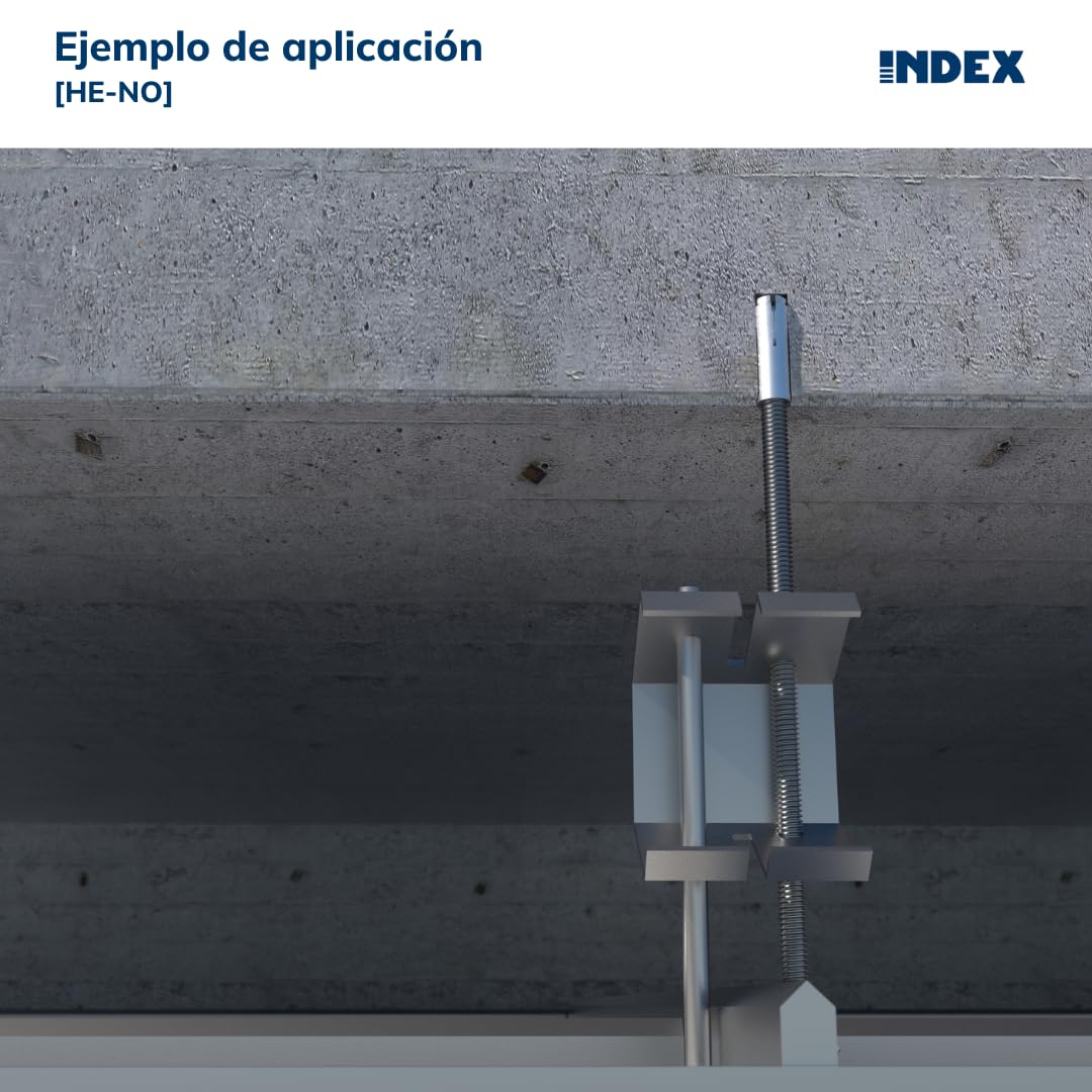 INDEX Fixing Systems HE-NO 25 Pcs Heavy Duty Zinc Plated Inner Cone Anchors M20 x 80mm Diameter 25mm, M20 x 80 mm, diámetro de 25 mm - Image 4