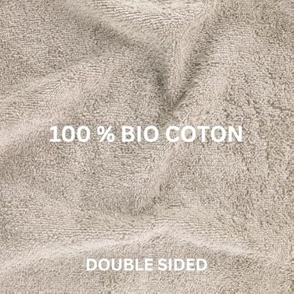 TISECO Home Studio - Waschlappen Eden - SET/12-100% Bio Baumwolle - 500 g/m2 – mit Aufhängeöse – Bio-Baumwolle – superweich und sehr saugfähig - 15x21 cm - Sand – Bild 6