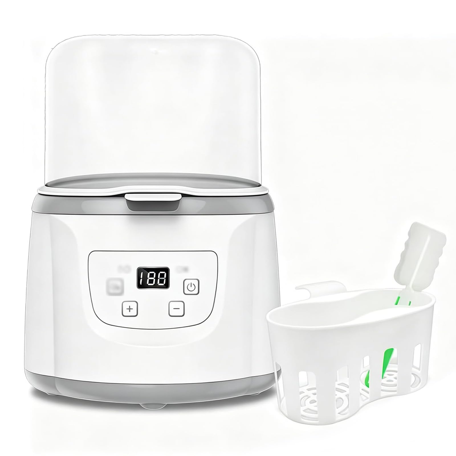 Scaldabiberon e Sterilizzatore Elettrico Digitale, Scaldalatte 4 In 1 con Controllo della Temperatura Regolabile, Dispositivo di Scongelamento Alimenti for L'alimentazione Infantile