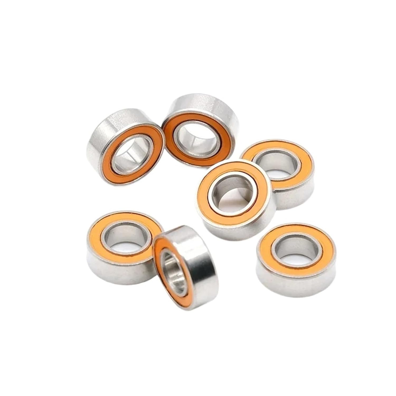 1PC 7X13X4mm, 1PC 7X11X3mm, 1PC 7x14x5mm,1PC 5X8X2.5mm 2RS Hybrid Bearings