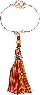 mahi Rose Gold Plated OM Lumba Rakhi Set for Bhabhi (RAL1100727Z)-picture-11