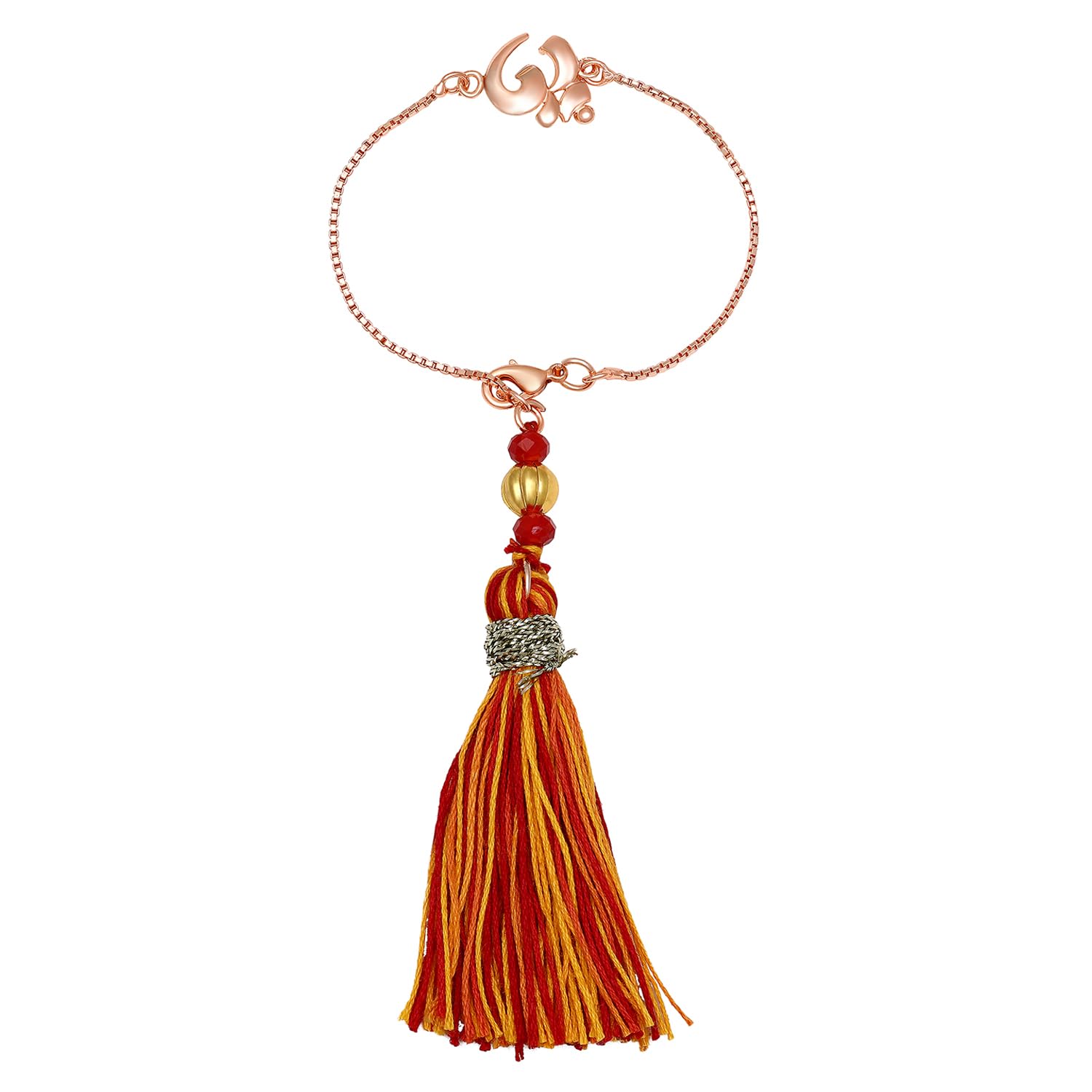 Mahi Rose Gold Plated OM Lumba Rakhi Set for Bhabhi (RAL1100727Z) (B0C9MNT4Z5) Amazon Price History, Amazon Price Tracker