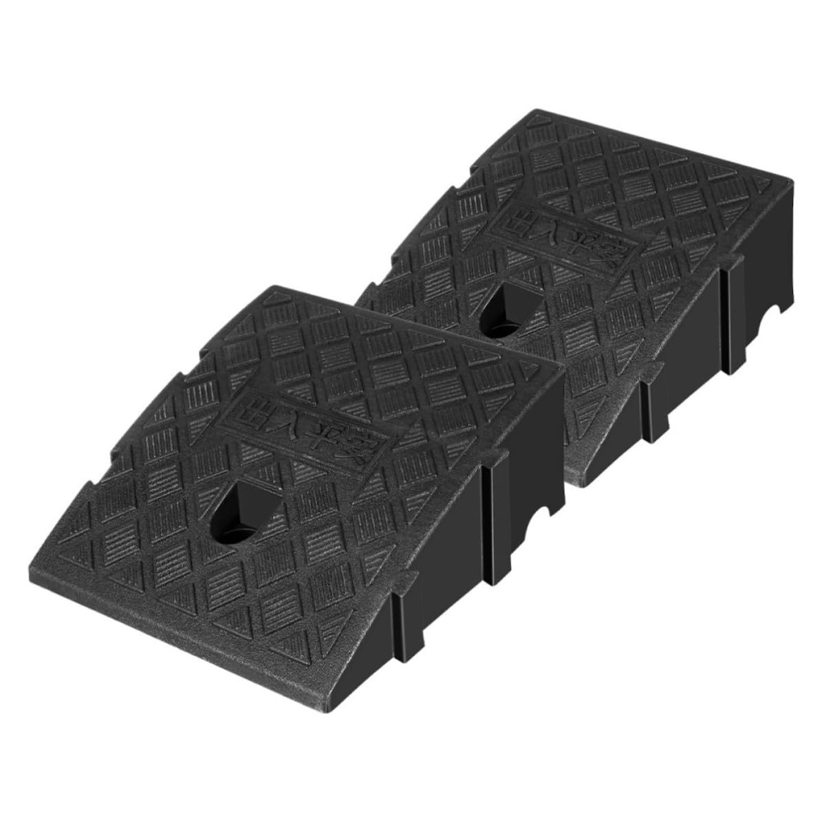 2 Piezas Rampa de Umbral para Sillas de Ruedas y Coches, Plástico