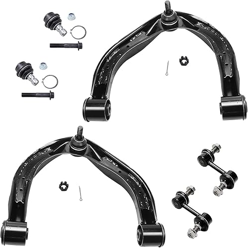 Miniatura 147 de Detroit Axle - Kit de suspensión delantera RWD para Chrysler 300 Dodge Charger Challenger Magnum 2 brazos de control superior con rótulas 2 rótulas