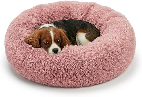 Miniatura 16 de Active Pets Cama Relajante de Felpa para Perros en Forma de Dona con Soporte para Articulaciones y Alivio de la Ansiedad, Cama Lavable para Mascotas