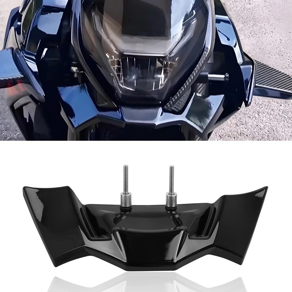 Spoiler Anteriori Per BMW Per S1000R 2021-2024 Spoiler Anteriore Con Ala Aerodinamica Nuda S 1000 R S1000 R Per M1000R 2023 2024 Spoiler Aerodinamico(Glossy Black)