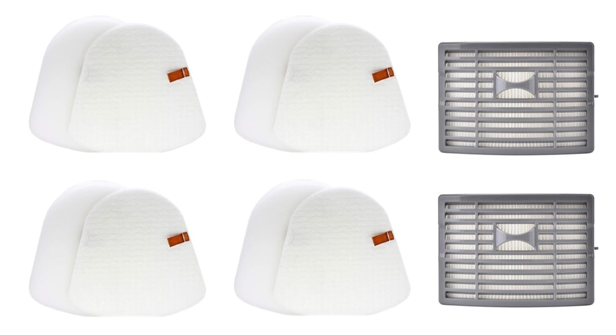 4+2 Filter Kit for Shark Powered Lift-Away DLX NV581 NV581Q NV581QBL NV581QG NV581QPR NV581QR NV581QT NV581QTG NV585 NV585 NV586. 4 Foam & Felt Filter Sets + 2 HEPA Replace Part # XFFT580 XHEP580