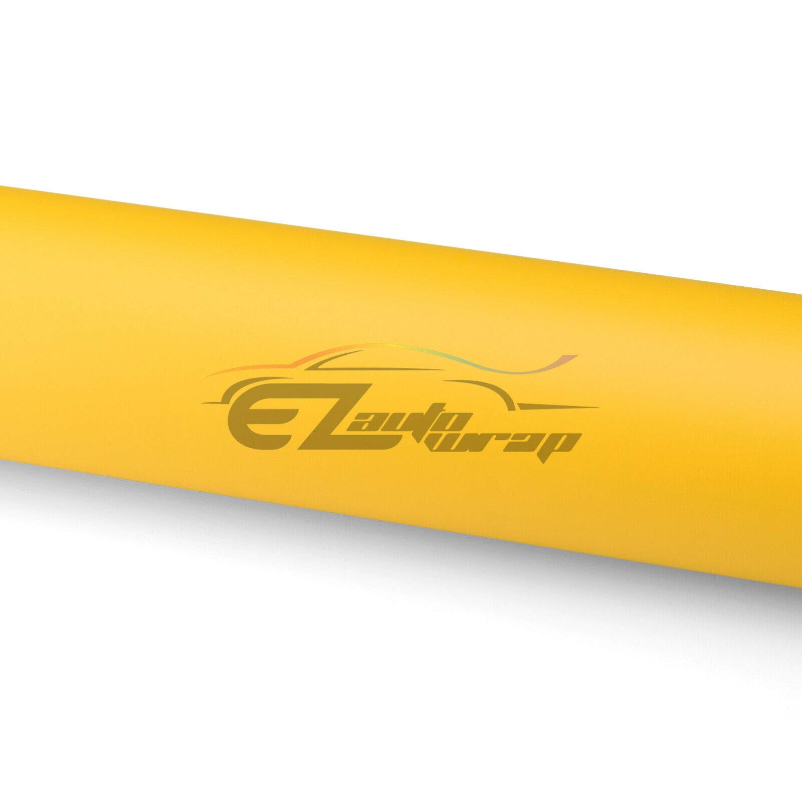 Free Tool Kit Matte Flat Yellow Car Vinyl Wrap Sticker Decal Film Sheet with Air Release - 60