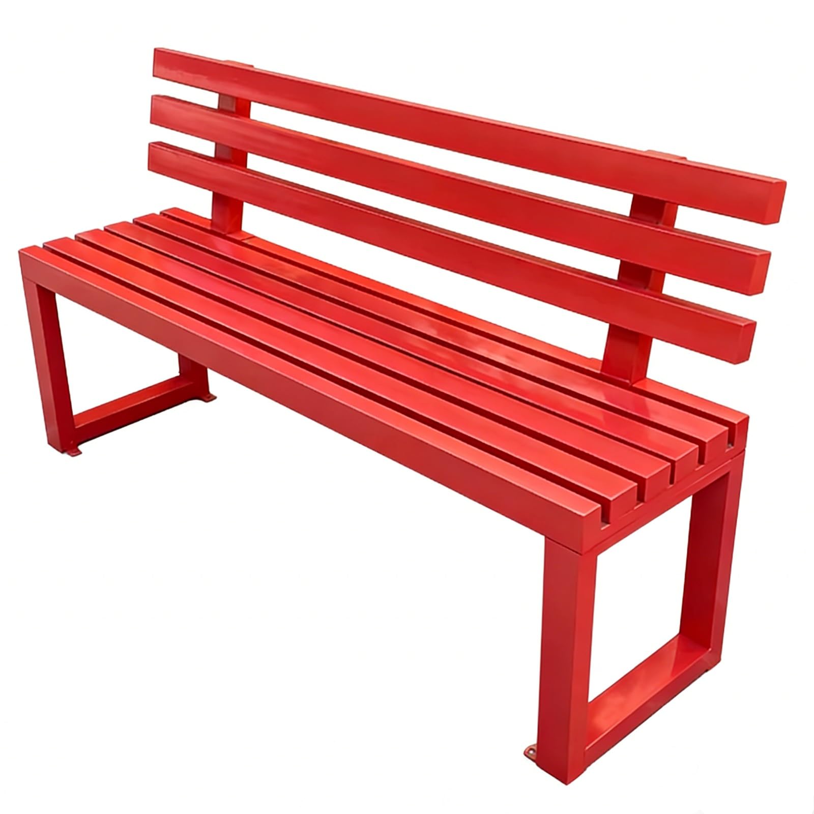 Banc de jardin en acier blanc avec dossier pour créer des souvenirs inoubliables