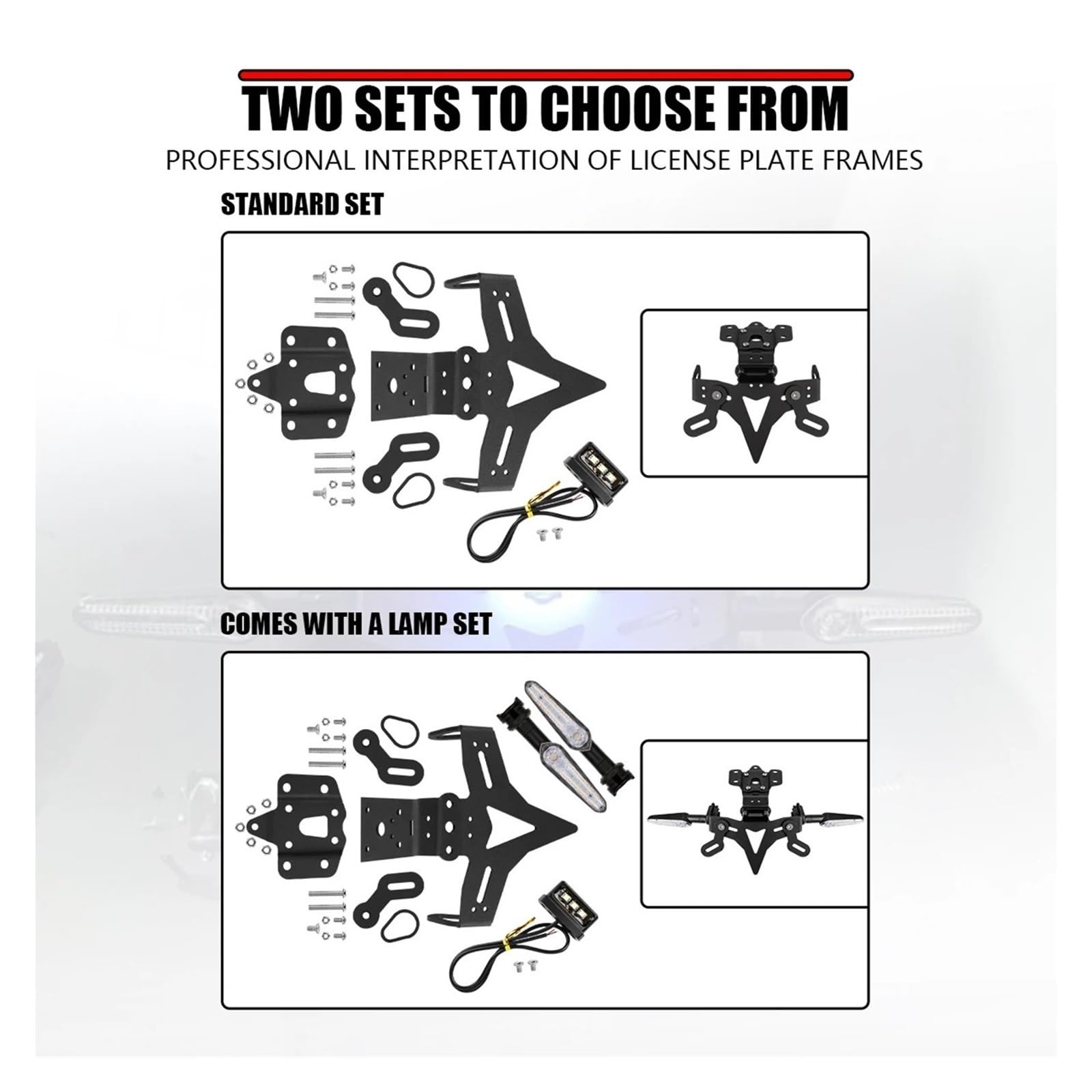 Telaio Per Targa Per Motocicletta Adatto Per Yamaha MT 07 MT07 FZ-07 FZ07 2013-2022, Accessori Per L'eliminazione Del Parafango portatarga Posteriore Moto