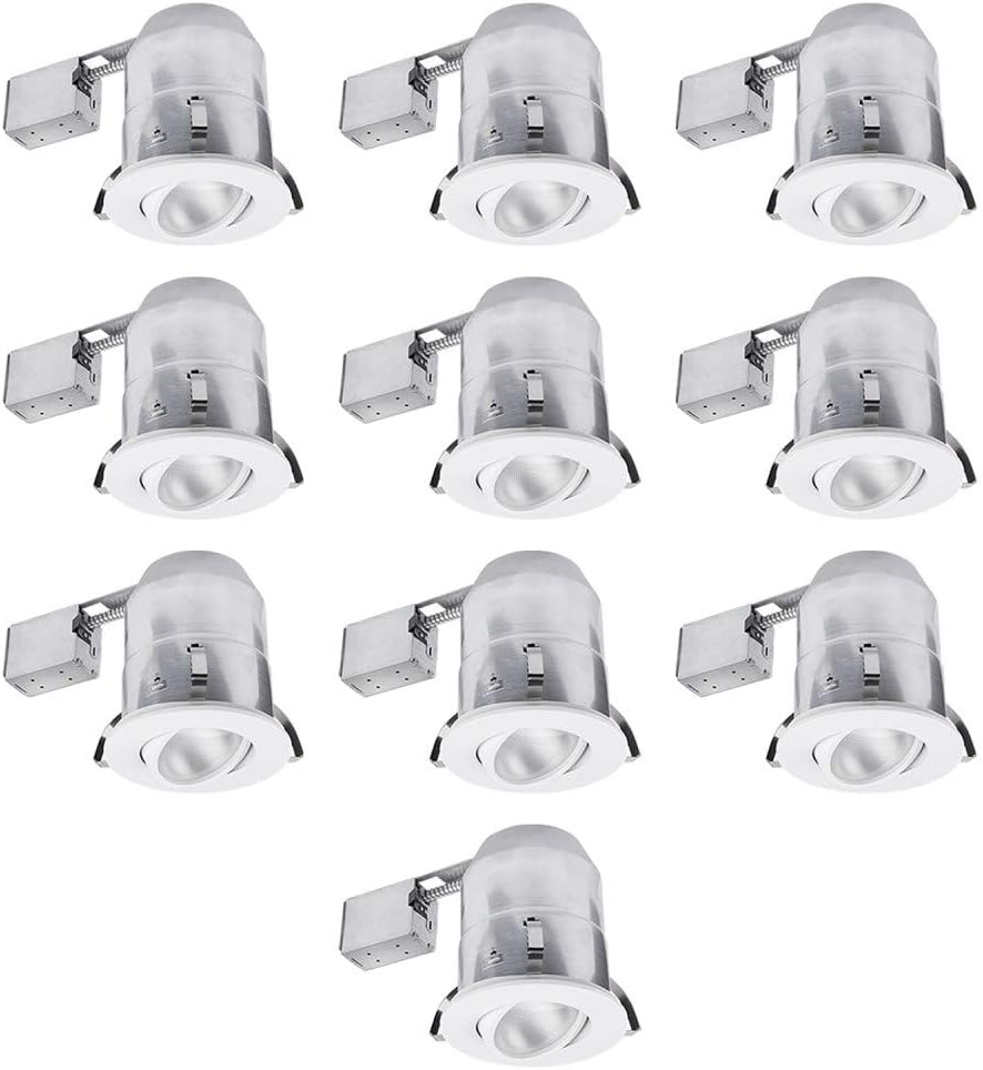 Black Friday - 70% OFF 6 Swivel Round Trim Recessed Lighting Kit 10-Pack, White, Easy Install Push-N-Click Clips, 5.66 Hole Size,9100901 Review Discount 6 Swivel Round Trim Recessed Lighting Kit 10-Pack, White, Easy Install Push-N-Click Clips, 5.66 Hole Size,9100901