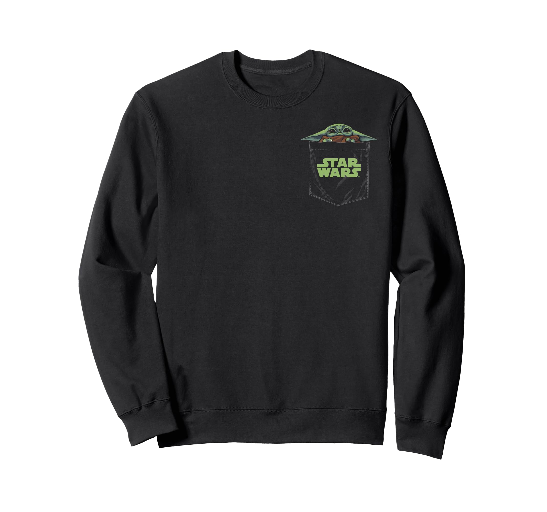 Sweatshirt Star Wars The Child Pocket Peek pull gris