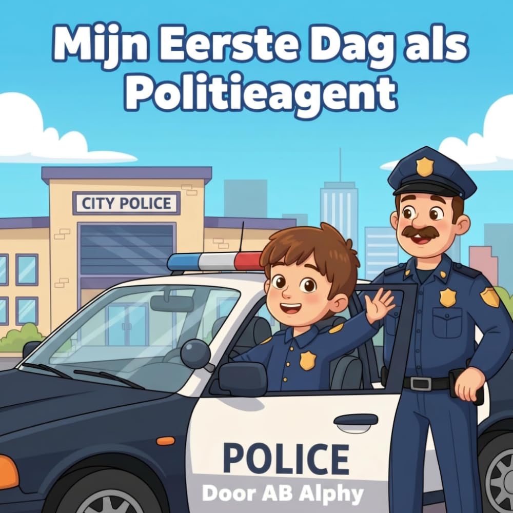 Mijn Eerste Dag als Politieagent: Een Leuk Avontuur over Vriendelijkheid, Moed en de Gemeenschap Helpen