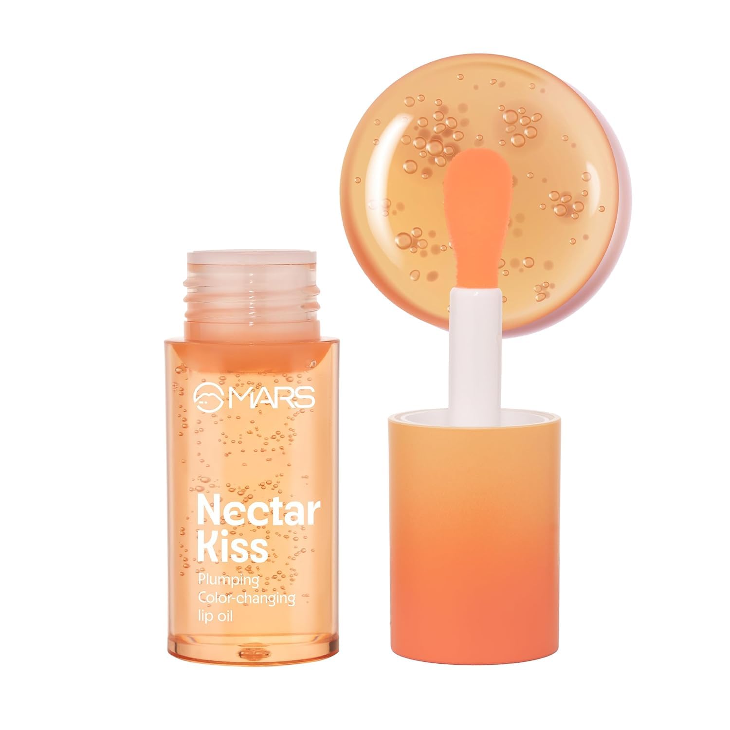 Plumping Color Changing Lip Oil (4.5ml) (NECTAR KISS) With Fat Applicator | Skin Nourishing Ingredients - Olive Fruit Oil, Jojoba Oil | Hydrating & Moisturising | Plumping Effect-image-46