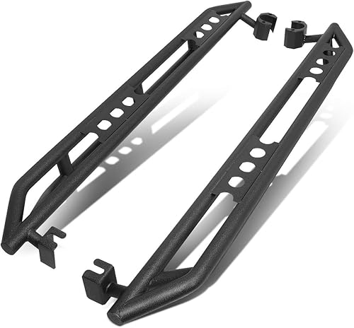 DNA Motoring 4X4-T146 Par de Tubos de Acero Pesado de Tubería de Acero Deslizador Deslizador Nerf Step Bar Reemplazo