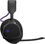 JBL Quantum 650 - Casque de jeu sans fil Bluetooth avec son spatial JBL Quantum, Micro à réduction de bruit, Câble USB-C, Autonomie de 45H et pièces remplaçables, Compatibilité multiplateforme - Noir