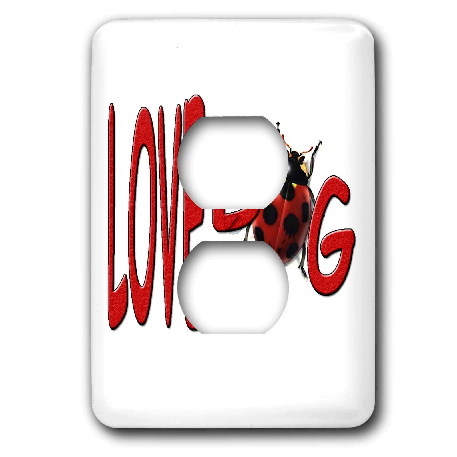 Love Bug 2 bouchon de prise pour embellir les prises de la maison 3dRose