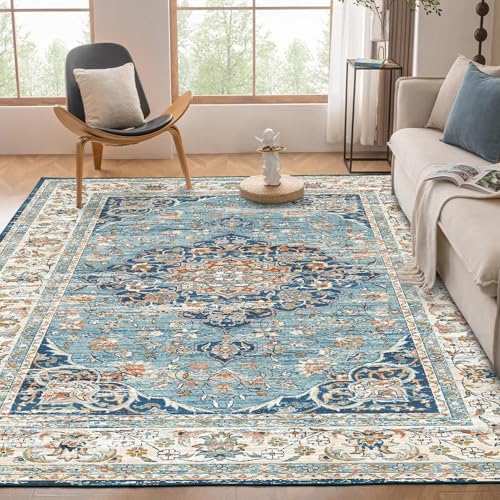 Tapis vintage grand format lavable en machine pour protéger votre sol - 3