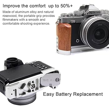 Amazon | 木製ハンドグリップ L字型グリップ Nikon Zfcカメラ用