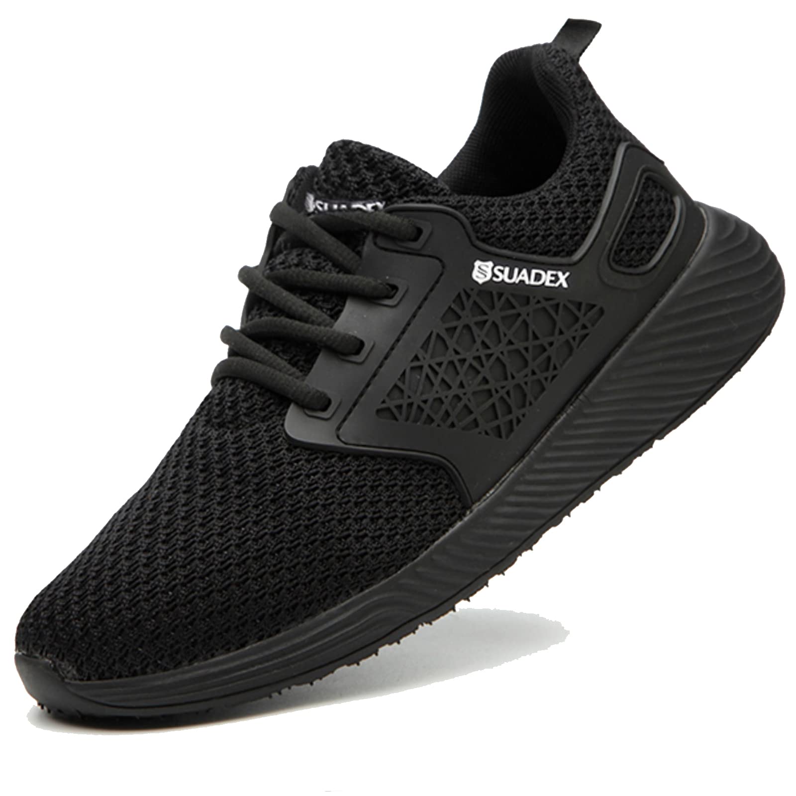 SUADEX Steel Toe Shoes for Men Women Lightweight Safety Work Sneakers for Construction Indestructible Breathable