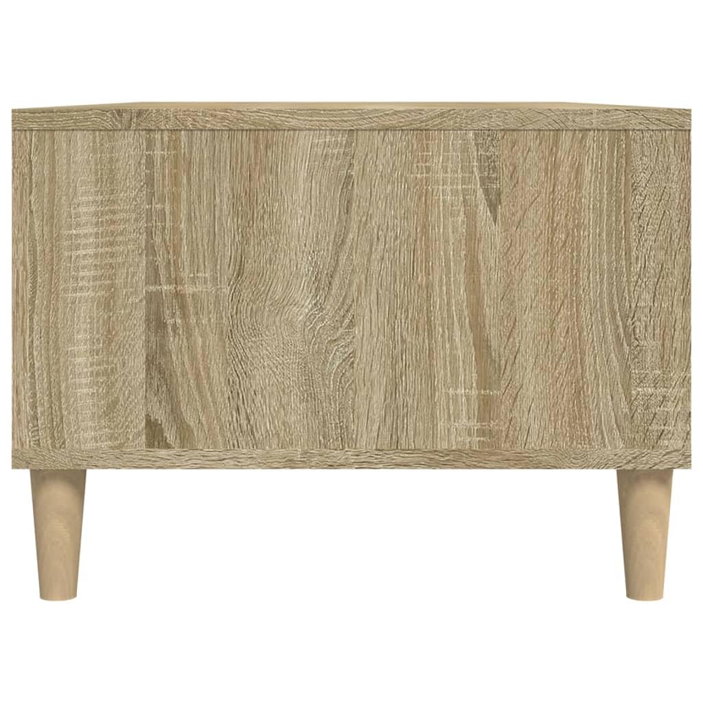 VidaXL Tavolino Nero Effetto Rovere, 90x36x75 Cm, In MDF, Compatto E Moderno, Per Soggiorno E Ufficio - 2
