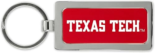 Rico Industries NCAA Texas Tech Red Raiders - Llavero de metal de dos caras - Gran accesorio para automóvil diario