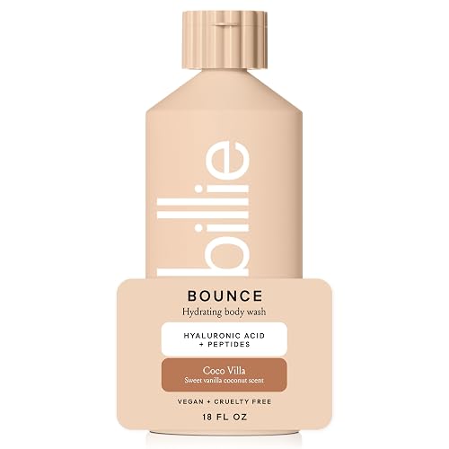 Billie Bounce Womens Body Wash, Hydrating, Coco Villa Scent 18 Fl Oz