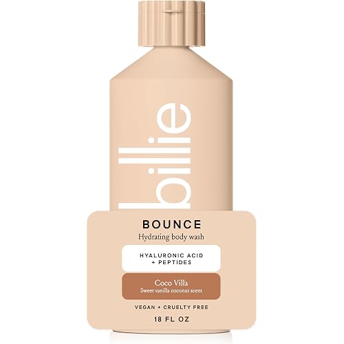 Billie Bounce Womens Body Wash, Hydrating, Coco Villa Scent, 18 Fl Oz