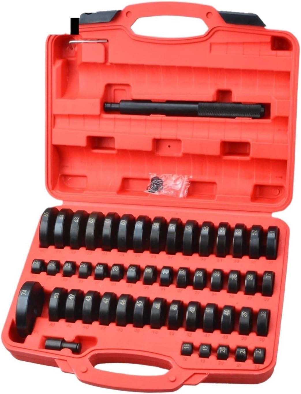 Custom Bushing Bearing Seal Driver Push Press Disc Tool Set 18-65mm