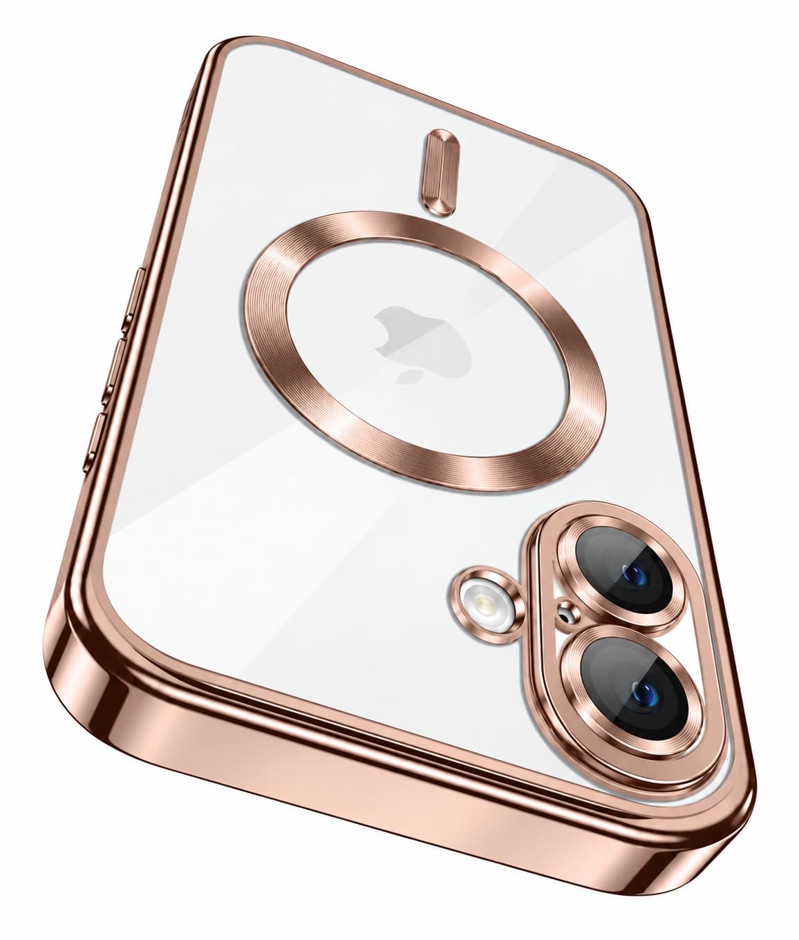 VONZEE Electroplating Transparent Clear Logo Back Cover TPU Compatible with iPhone 17 Pro Max / 18 Pro Max, Compatible with Magsafe, Full Body & Individual Camera Protection |Desert — Amazon image 8