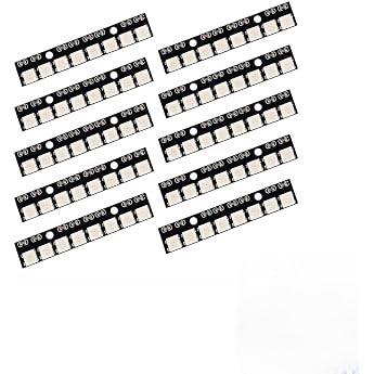 WS2812 RGB LED Module Programmable L-ED Matrix for Lighting Projects Digital L-ED Matrix with Integrated Control Logic for DIY Electronics Applications and Flexible Colour Display Pack of 12