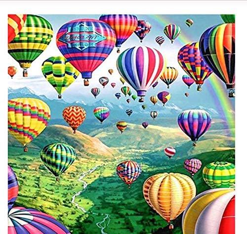 Hh Puzzle Jigsaw 1000 Pieces Rainbow Hot Air Balloon Adult Leisure Entertainment Children's Educational Toys Christmas Decor