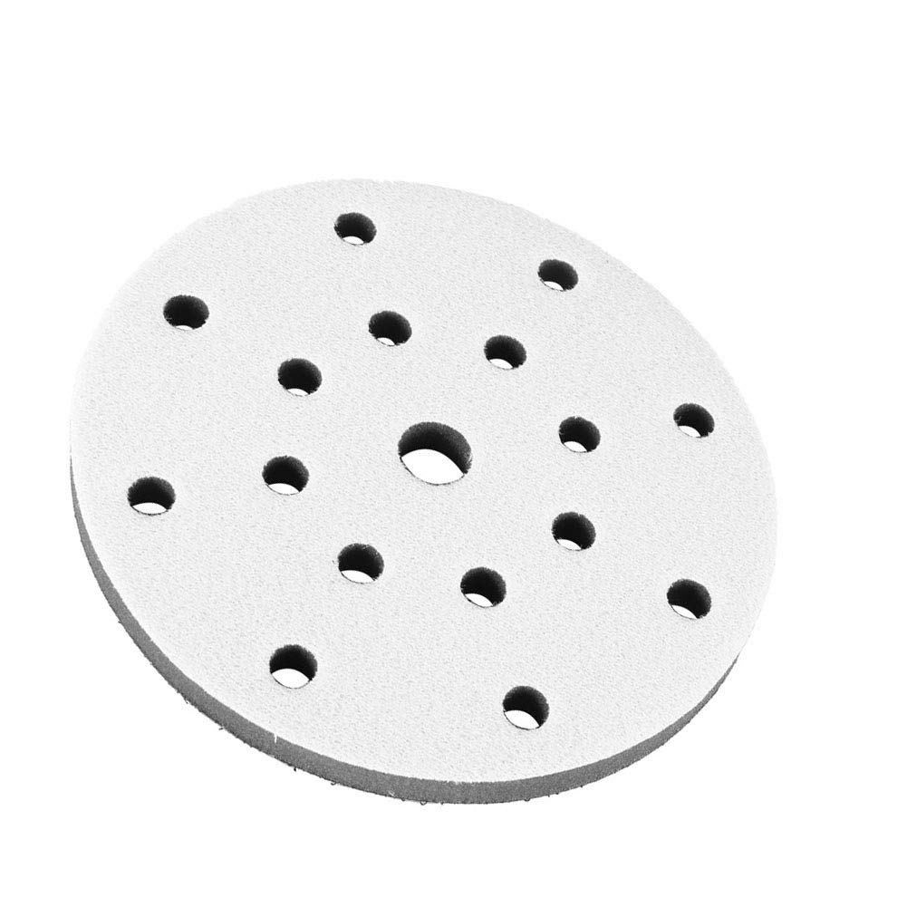 Tampone per Interfaccia Abrasiva 6 Pollici Tampone per Interfaccia Spugna Diametro 150 Mm Tampone per Interfaccia in Spugna Morbida Tampone per Platorello per Levigatura (17 (6 pollici 17 fori)