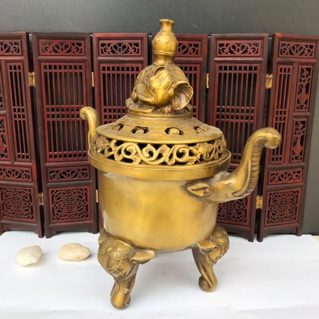 Backflow Incense Holder Incense Burner Ornaments Copper Incense Burner Antique Incense Burner Brass Home Decoration Meditation Accessories Incense Holders