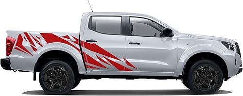 Miniatura 4 de Side Pattern Graphic Stickers Decals Compatible with Nissan Navara Np300 White