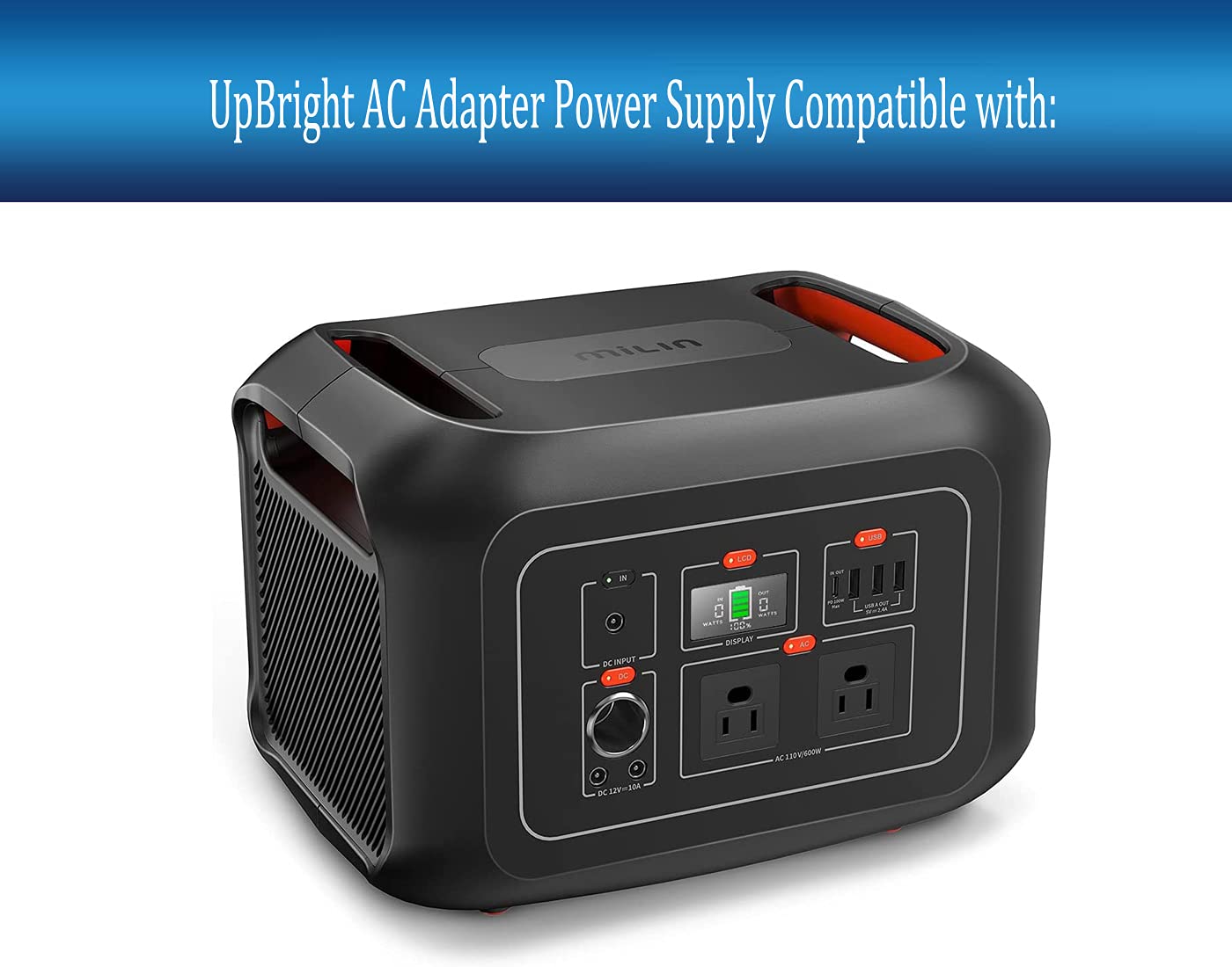 UpBright New Global AC/DC Adapter Compatible with Milin 622Wh 