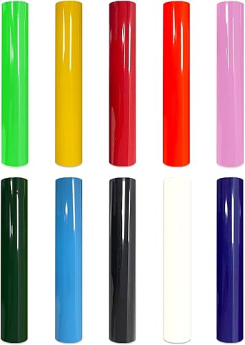 Tumbudor Vinilo de transferencia de calor 3D película de prensa de transferencia de calor de 12 x 10 pulgadas, vinilo hinchado para planchar para