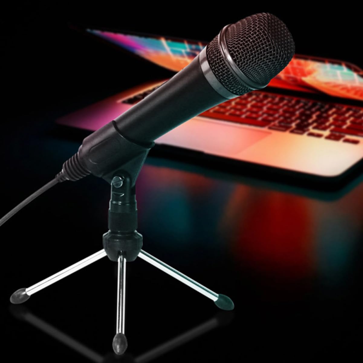 YARNOW Microfono Condensatore USB Set da 1 Materiale Abs e Metallo Connessione Stabile senza Ritardi per Registrazione Studio e Gaming per Performance