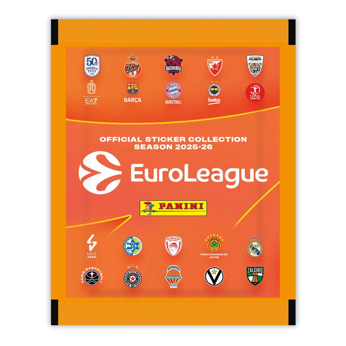 EuroLeague 2025-2026 Sticker Collection Panini - Super Starter Pack [Album + 25 Bustine]