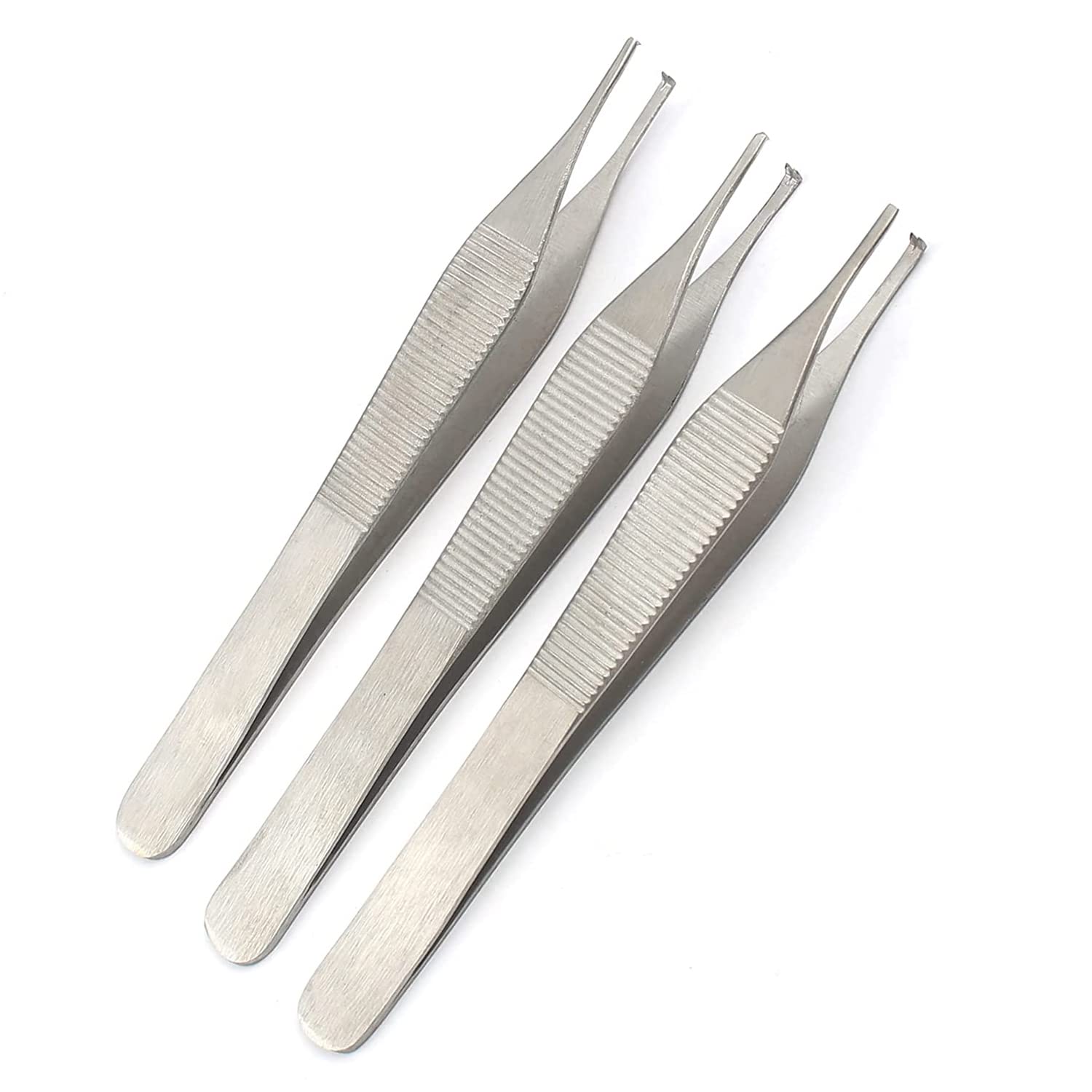 AAPROTOOLS 3 PCS ADSON 12CM Serrated TIP 1X2 Rat Tooth KOCHER TWEEZER Dressing FORCEP PLIER Instruments A+ Quality
