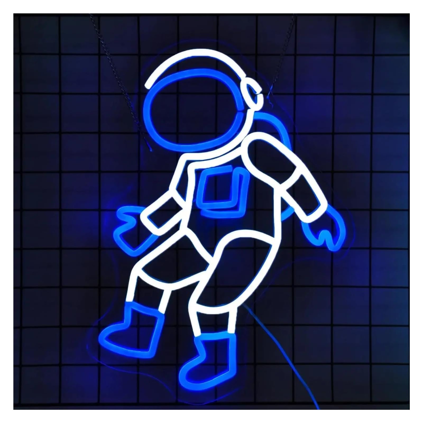LEMST Signs Lamp Astronaut Neon Sign Neon Light Sign for Party Game Room Home Decoration 30.6x38cm(B)