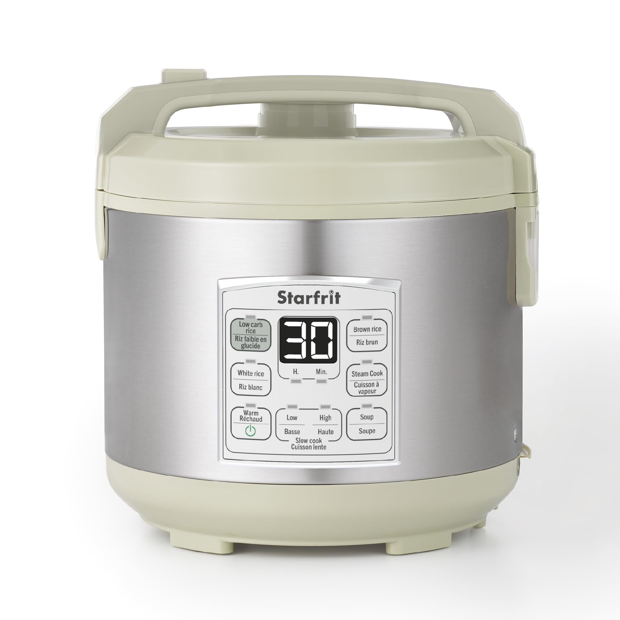 Amazon.com: Starfrit Low Carb Rice Cooker - 14 Cups - Stainless Steel ...