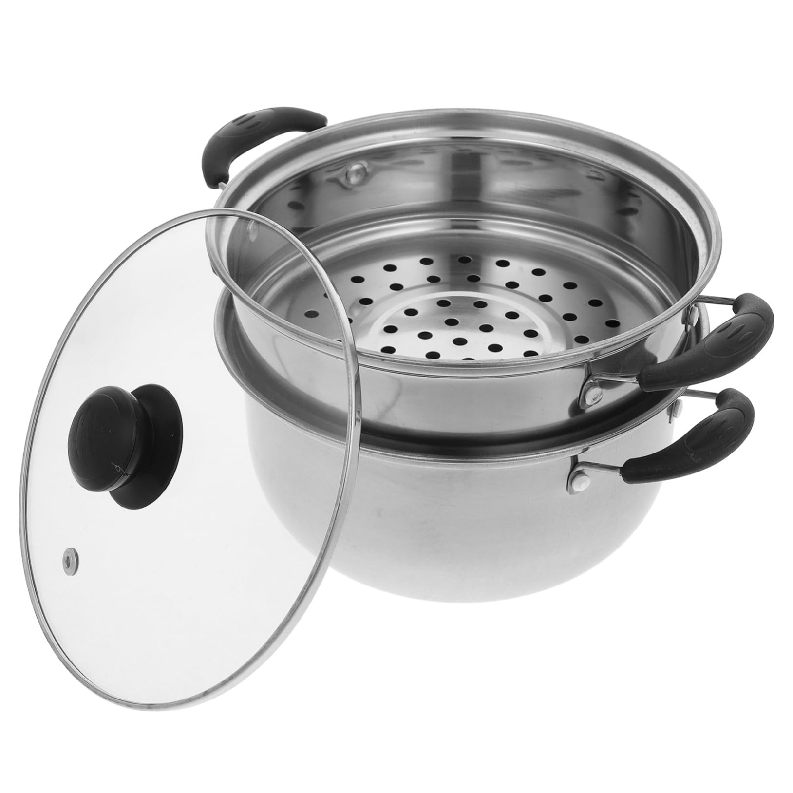 Marmite vapeur induction 8L TOYANDONA en acier inoxydable robuste et performant