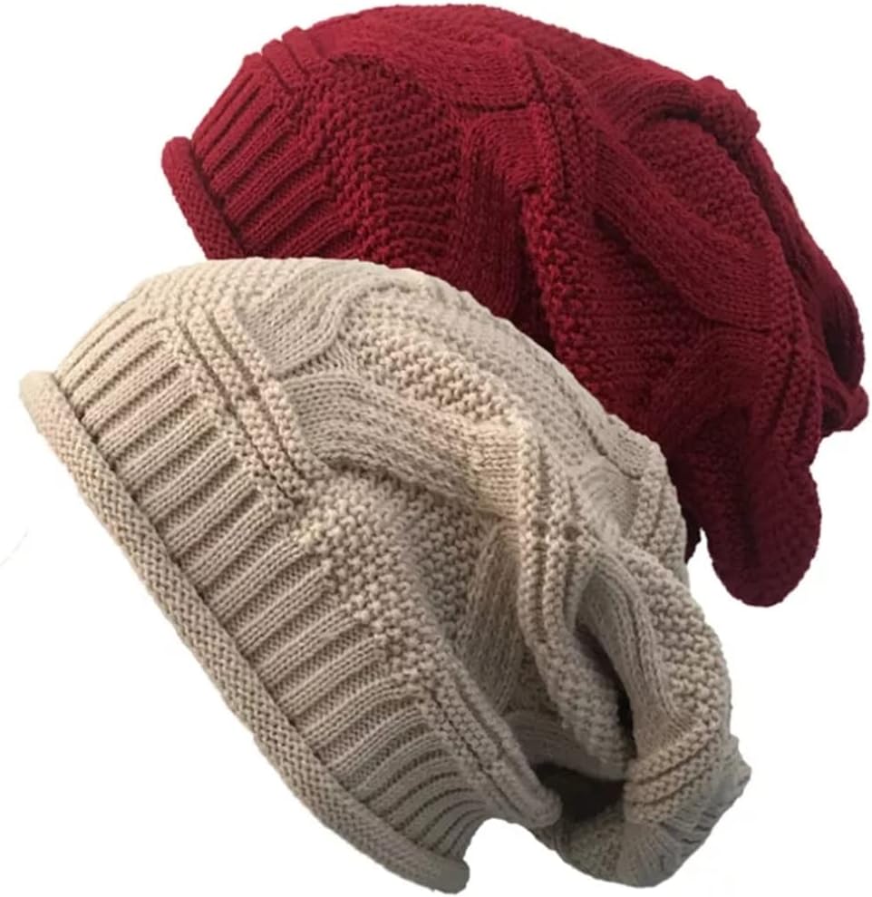 Beanie Hat Ladies Men Unisex Ski Casual Thick Warm Autumn Winter