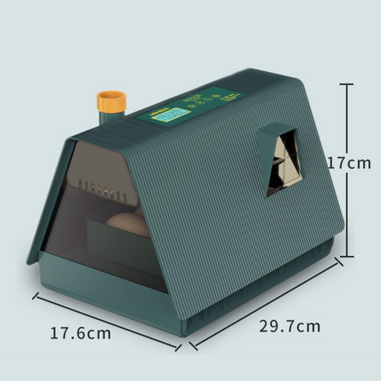 10 Incubadora Automática, Incubadora De Huevo, Rotación Automática De Huevos, Control De Temperatura Y Pantalla De Humedad Con Luz, Mire-Huevos Integrado Para Huevos