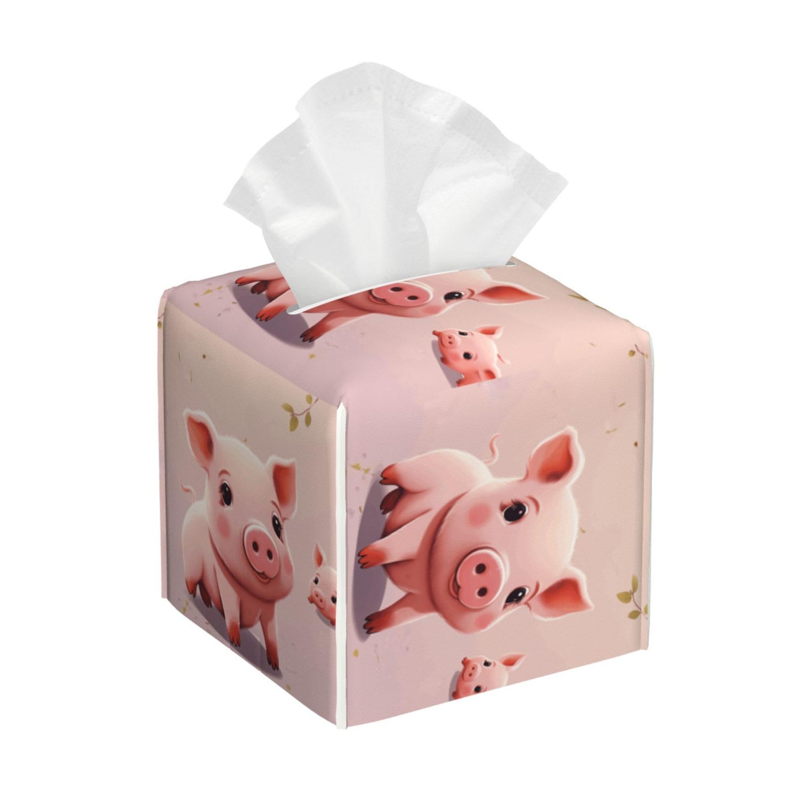 Cute Pigs Tissue Box Cover Square Cube Boxes