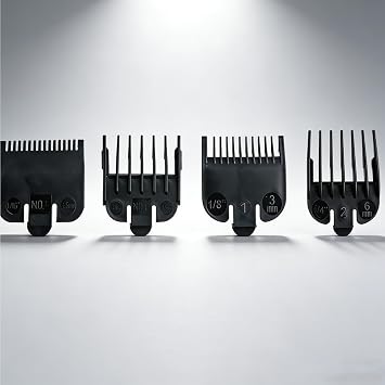 4Pcs Hair Clipper Guards,Black 1.5mm 3mm 4.5mm 6mm Clipper Guard Set