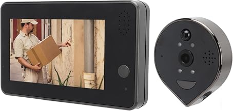 Câmera de olho mágico inteligente, visão noturna para Tuya Smart Wifi 4.3in Tela LCD 170 ° Câmera de porta digital de ângulo amplo 1080P para apartamento para casa